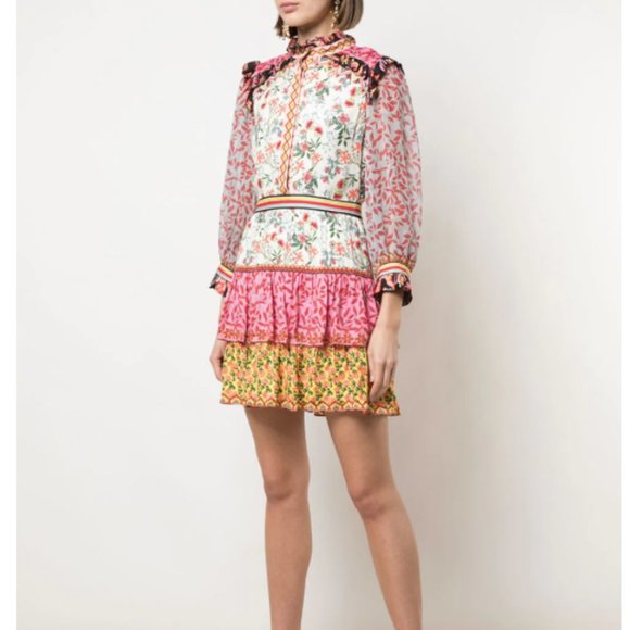 Alice + Olivia | Kathy Tiered Shirtdress - Picture 4 of 11